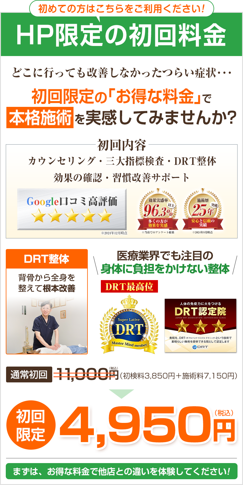 初回4950円